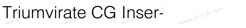 Triumvirate CG Inser字体转换